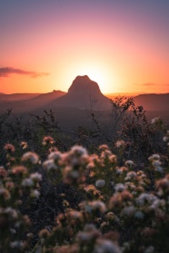 夕阳西下黄昏美景图片