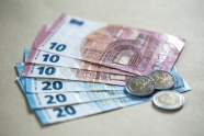 小额欧元现金图片