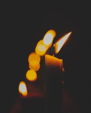 蜡烛火焰燃烧图片