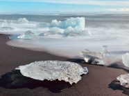海岸沙滩冰川图片