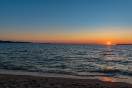 海岸沙滩黄昏景观景观图片