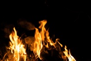 火堆燃火火焰图片