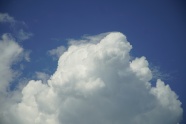 高空蓝天白云景观图片