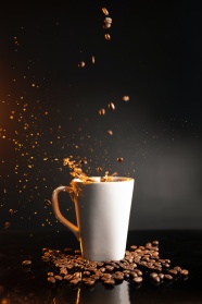 咖啡咖啡豆摄影图片