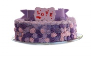 紫色蛋糕甜点图片