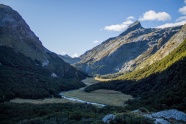 新西兰高山山脉景观图片
