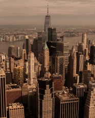 纽约市曼哈顿全景图片