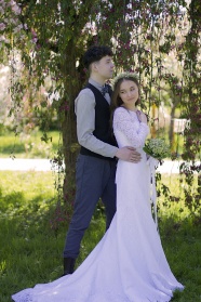 95后小情侣婚纱照图片