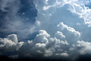 天空积云天气景观图片