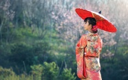 户外日本和服美女图片写真
