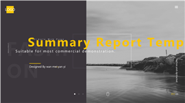 欧美风简洁通用商务PPT模板