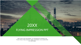 绿色简洁欧美风项目策划书PPT模板