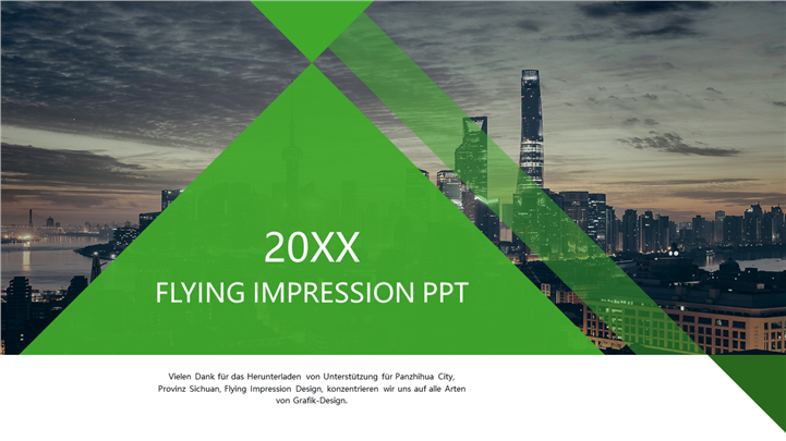 绿色简洁欧美风项目策划书PPT模板