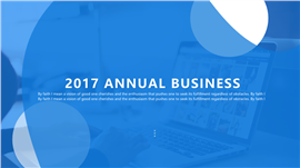 蓝白简洁通用PPT模板