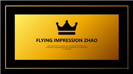 金色皇冠商务风总结PPT模板