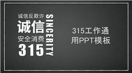 315消费者权益安全保护工作PPT模板