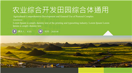 农业综合开发通用PPT模板
