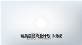 精美商务风总结汇报商务演示PPT模板