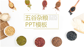 五谷杂粮养生知识科普PPT模板