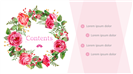 粉色风格浪漫玫瑰花主题通用PPT模板