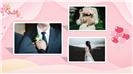 粉色浪漫风格情人节表白婚礼相册PPT模板