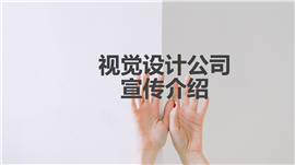 视觉设计公司宣传介绍PPT模板