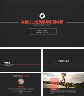 高贵版公司品牌宣传产品推广PPT模板