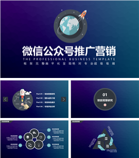 微信公众号推广营销计划PPT模板