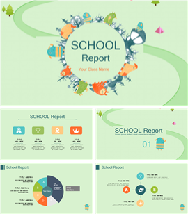 欧美风教育机构教学培训PPT模板