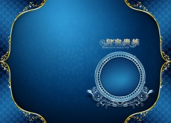 蓝色经典写真模板PSD素材下载