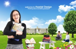 大学时光PSD素材下载