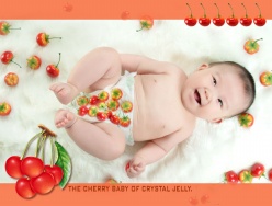 水果小孩摄影PSD素材