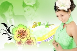 炫彩婚纱摄影psd摄影素材