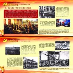 共产党历史成就展psd素材