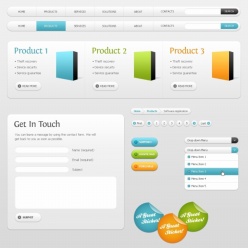 网页控件psd素材下载