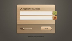 木纹网页登陆框psd素材