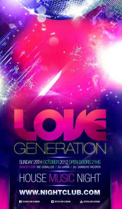 情人节海报PSD模板素材