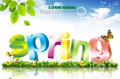 spring春季清新海报PSD模板