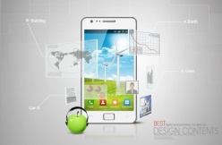 智能手机PSD海报设计模板