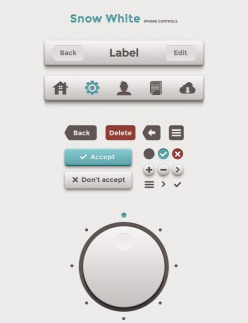 白色网页元素UI设计源文件