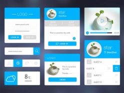 网页UI模板设计素材