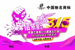 感恩315活动海报模板设计