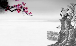 中国风水墨画PSD分层素材