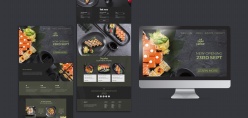 美味寿司网页设计PSD模板
