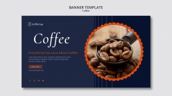 网页元素-咖啡豆banner设计图