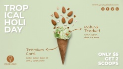 坚果冰淇淋海报设计源文件