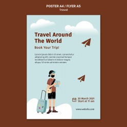 旅行插画海报设计