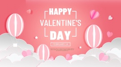 情人节快乐PSD海报