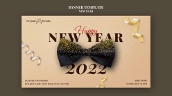 2022新年派对横幅模板