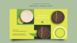 世界素食日横幅模板设计PSD